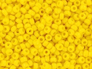 10g Miyuki seed beads 11/0, opaque dark yellow 404D, japanese beads, color yellow beads, size 2mm