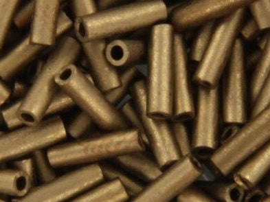 Miyuki bugles 6mm, metallic matte dark bronze, color 2006, beads from japan, tube shaped beads, long beads, japanese beads