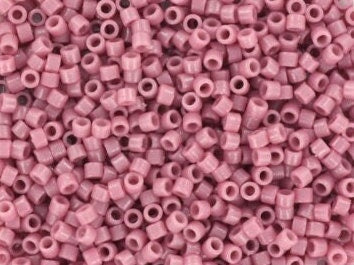 Miyuki Delica beads duracoat opaque dyed hydrangea, 5g 11/0 DB2137, cylindrical beads, DB 2137 miyuki delica pink, purple beads