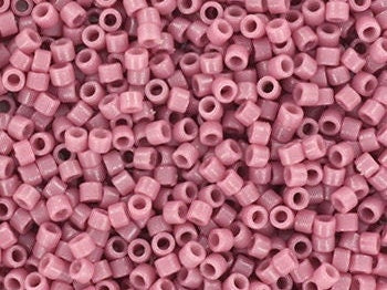 Miyuki Delica beads duracoat opaque dyed hydrangea, 5g 11/0 DB2137, cylindrical beads, DB 2137 miyuki delica pink, purple beads