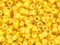 Miyuki Delica beads duracoat opaque dyed banana yellow, 5g 11/0 DB2102, cylindrical beads, 1.6mm beads, light orange Miyuki, DB 2102