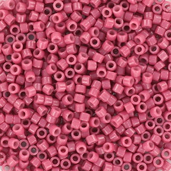 Miyuki Delica beads duracoat opaque dyed pansy, 5g 11/0 DB2118, cylindrical beads, 1.6mm beads, purple Miyuki, DB 2118