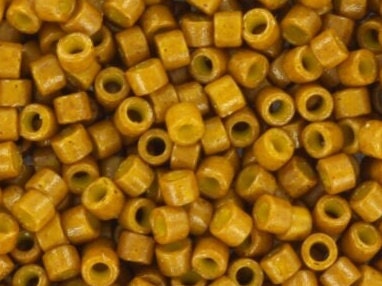 Miyuki Delica beads duracoat opaque dyed toast, 5g 11/0 DB2110, cylindrical beads, 1.6mm beads, light brown Miyuki, DB 2110