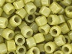 Miyuki Delica beads duracoat opaque dyed cactus, 5g 11/0 DB2124, cylindrical beads, DB 2124 miyuki delica green, light green beads