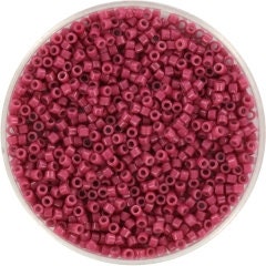 Miyuki Delica beads duracoat opaque dyed pansy, 5g 11/0 DB2118, cylindrical beads, 1.6mm beads, purple Miyuki, DB 2118