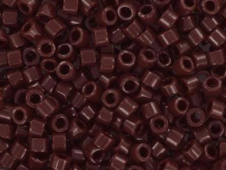 Miyuki Delica beads opaque currant, 5g 11/0 color DB 1134, cylindrical beads, brown Miyuki, DB1134, opaque colors