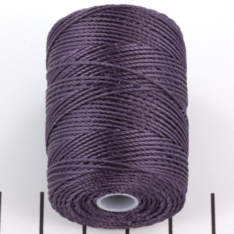 5 meters C-lon bead cord 0.5 mm french lilac, macrame cord purple, micro macrame nylon cord, kumihimo yarn, violet