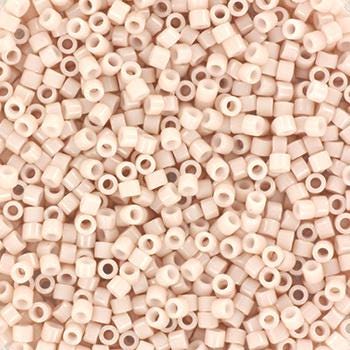 Miyuki Delica beads opaque champagne, 5g 11/0 DB 1495, cylindrical beads, 1.6mm beads, light beige beads, Miyuki opaque pale rose DB1495