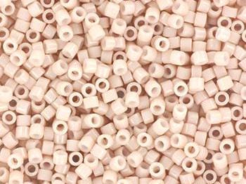 Miyuki Delica beads opaque champagne, 5g 11/0 DB 1495, cylindrical beads, 1.6mm beads, light beige beads, Miyuki opaque pale rose DB1495