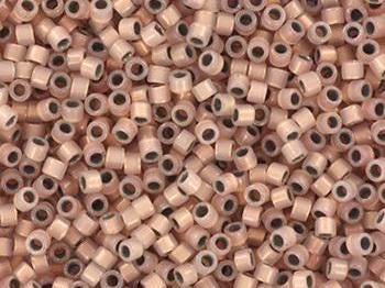 Miyuki Delica beads copper lined opal, 5g 11/0 DB 191, beads for jewelry making, beads from japan, light pink, inside color