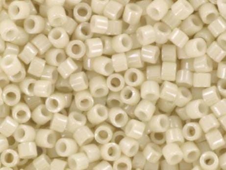 Miyuki Delica beads opaque luster limestone, size 11/0 color DB 211, Japanese beads, cylindrical beads, Miyuki Delica beige, Miyuki DB211