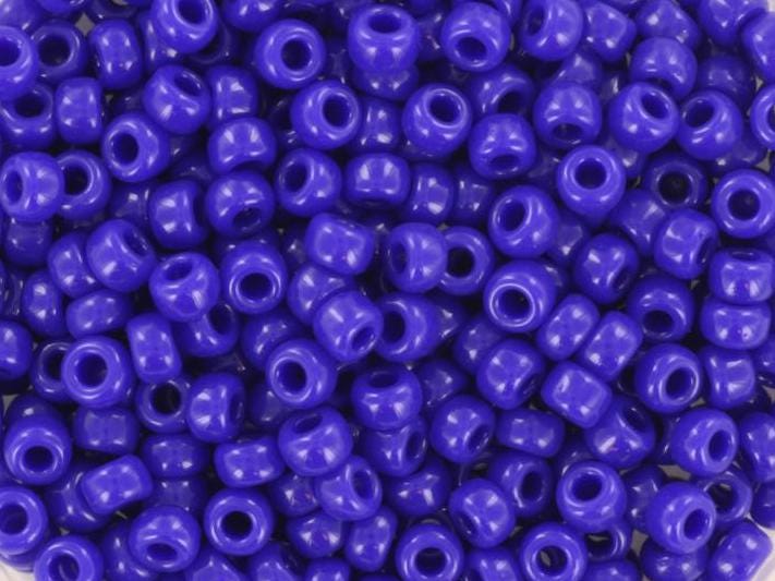 10g Miyuki seed beads 8/0, opaque cobalt blue 414, color blue beads, size 8 3mm, dark blue rocailles