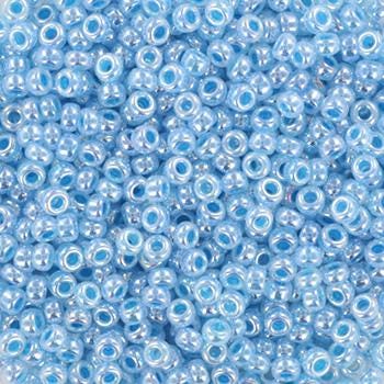 10g Miyuki seed beads 11/0, ceylon blue 537, japanese beads, blue beads, size 11 2mm, shiny rocailles, luster beads, Miyuki blue beads