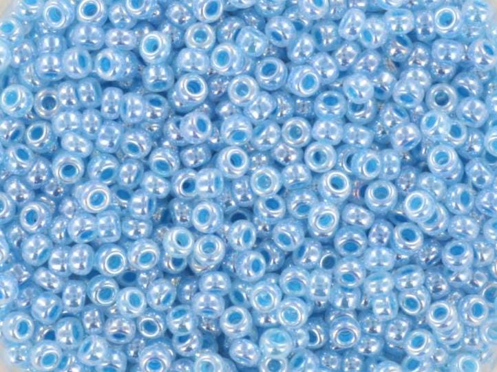 10g Miyuki seed beads 11/0, ceylon blue 537, japanese beads, blue beads, size 11 2mm, shiny rocailles, luster beads, Miyuki blue beads