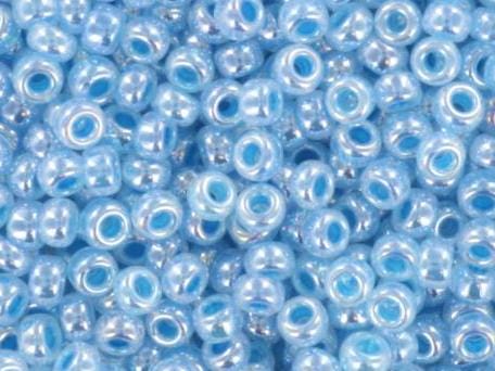 10g Miyuki seed beads 11/0, ceylon blue 537, japanese beads, blue beads, size 11 2mm, shiny rocailles, luster beads, Miyuki blue beads