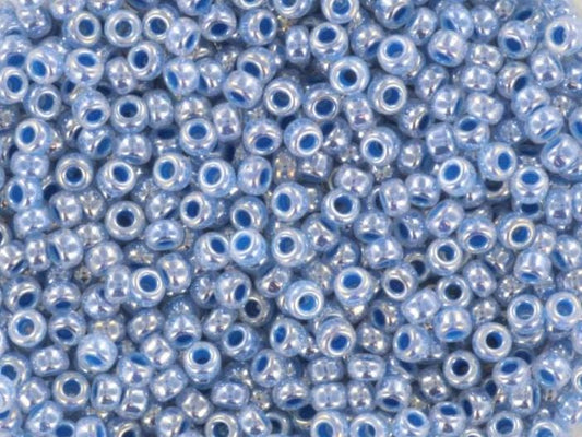 10g Miyuki seed beads 11/0, ceylon dark sky blue 545, japanese beads, blue beads, size 11 2mm, luster beads, Miyuki blue beads