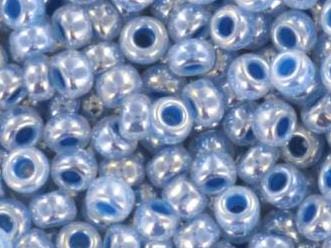 10g Miyuki seed beads 11/0, ceylon dark sky blue 545, japanese beads, blue beads, size 11 2mm, luster beads, Miyuki blue beads