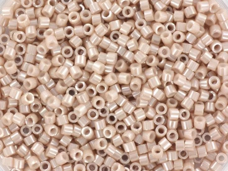 Miyuki Delica beads opaque pink champagne ceylon, 5g 11/0 DB1535, luster beige Miyuki beads, color DB 1535, Miyuki luster light rose