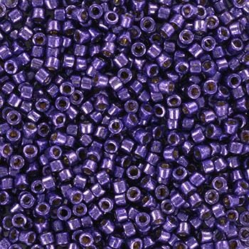 Miyuki Delica beads duracoat galvanized dark lilac, 5g 11/0 DB 2509, Miyuki Delica purple, dark violet, japanese beads, Seed beads