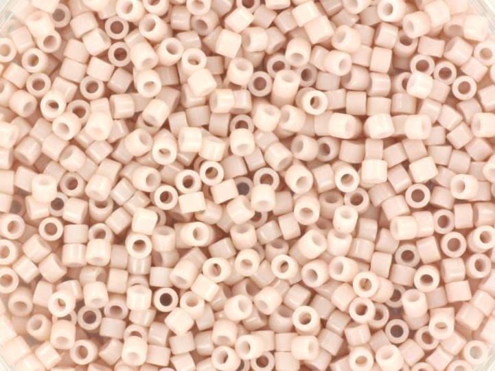 Miyuki Delica beads opaque champagne, 5g 11/0 DB 1495, cylindrical beads, 1.6mm beads, light beige beads, Miyuki opaque pale rose DB1495