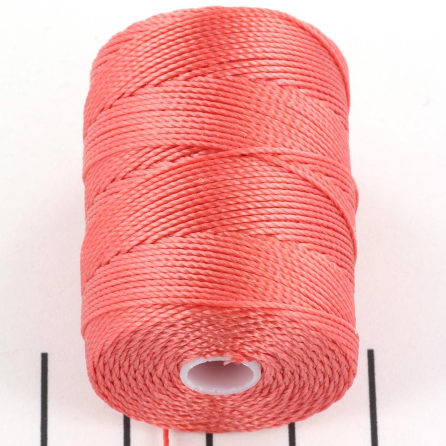 5 meters C-lon bead cord 0.5 mm chinese coral, macrame cord pink, micro macrame nylon cord, kumihimo yarn, light pink