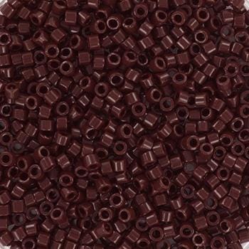 Miyuki Delica beads opaque currant, 5g 11/0 color DB 1134, cylindrical beads, brown Miyuki, DB1134, opaque colors