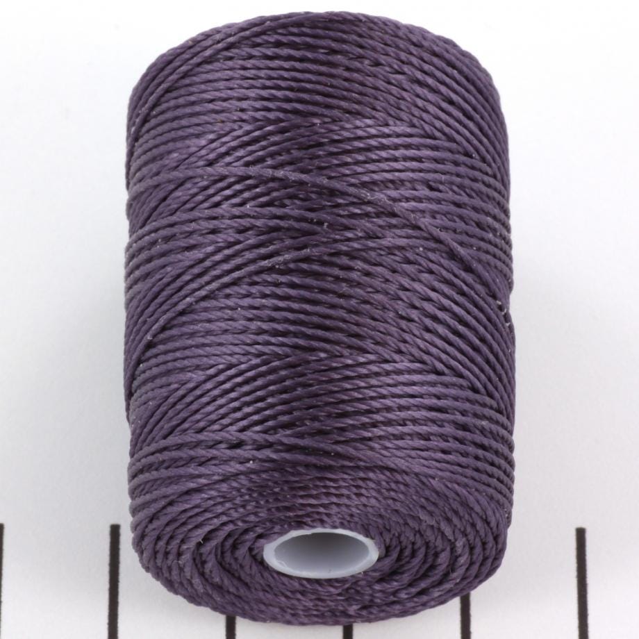 5 meters C-lon bead cord 0.5 mm french lilac, macrame cord purple, micro macrame nylon cord, kumihimo yarn, violet