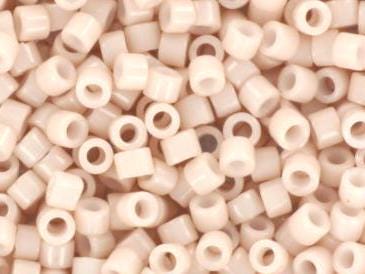 Miyuki Delica beads opaque champagne, 5g 11/0 DB 1495, cylindrical beads, 1.6mm beads, light beige beads, Miyuki opaque pale rose DB1495