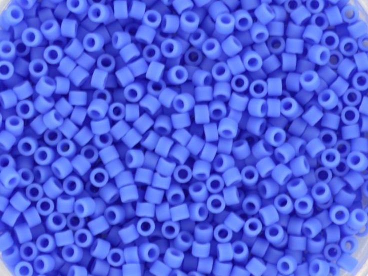 Miyuki Delica beads opaque matte periwinkle, size 11/0 color DB 760, Japanese beads, cylindrical beads, Miyuki DB760, Miyuk delica blue