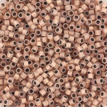 Miyuki Delica beads copper lined opal, 5g 11/0 DB 191, beads for jewelry making, beads from japan, light pink, inside color