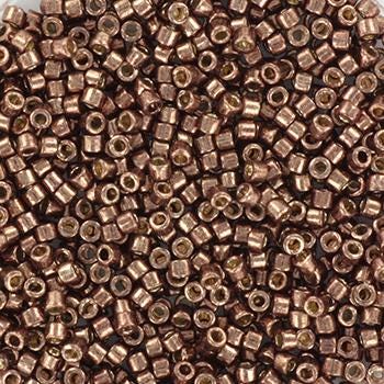 Miyuki Delica beads duracoat galvanized dark mauve, 5g 11/0 DB 1843, beads for jewelry making, beads from japan, metallic brown, dark bronze