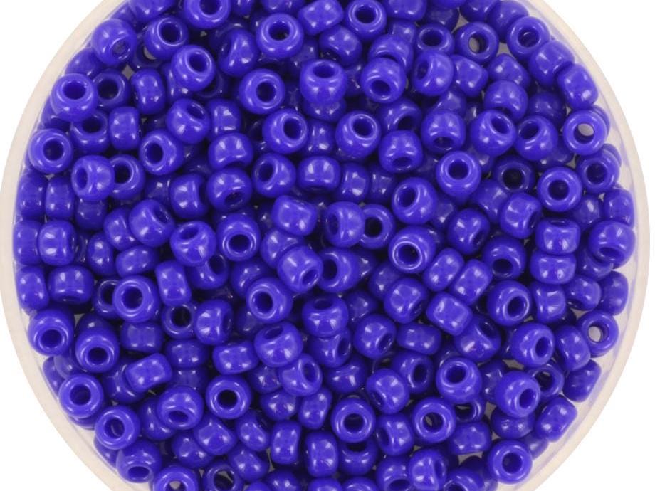 10g Miyuki seed beads 8/0, opaque cobalt blue 414, color blue beads, size 8 3mm, dark blue rocailles