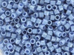 Miyuki Delica beads opaque luster denim blue, 5g 11/0 color DB 266, cylindrical beads, light blue beads, opaque glazed blue, color DB0266