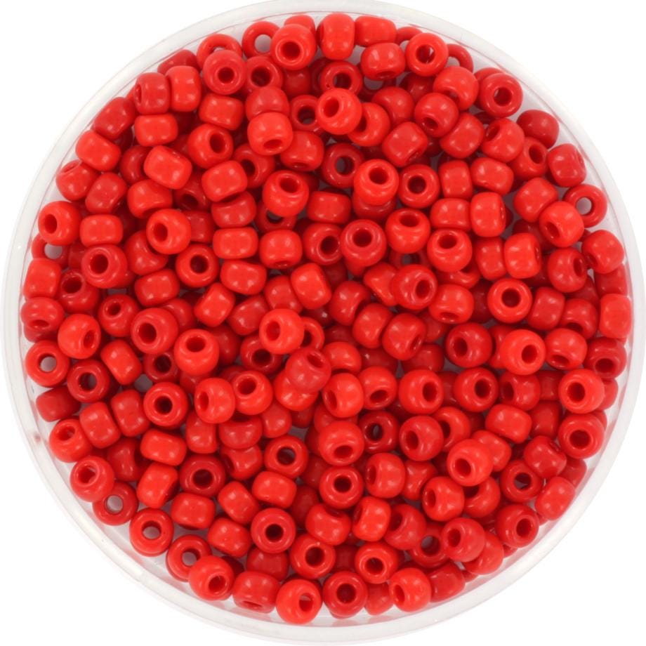 10g Miyuki seed beads 8/0, opaque red 408, japanese beads, color red beads, size 8 3mm, bright colors, red seed beads