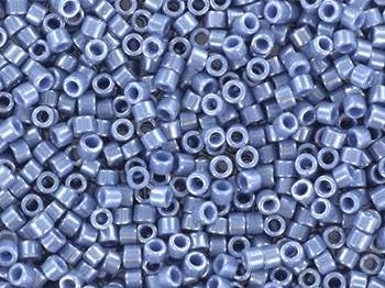 Miyuki Delica beads opaque luster blueberry, 5g 11/0 DB267, cylindrical beads, blue luster Miyuki, color DB 267 light blue