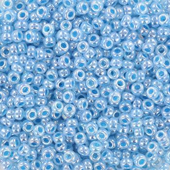 10g Miyuki seed beads 11/0, ceylon blue 537, japanese beads, blue beads, size 11 2mm, shiny rocailles, luster beads, Miyuki blue beads