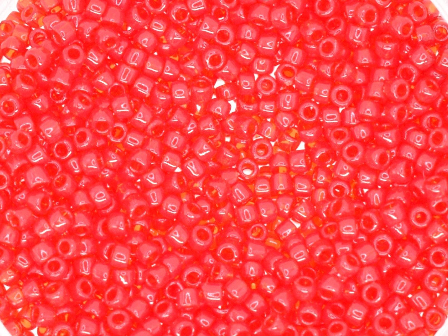 5g Toho seed beads 15/0, Transparent Ruby, TR-15-5C, japanese beads, red beads, size 15 seed beads, tiny beads, Toho round beads