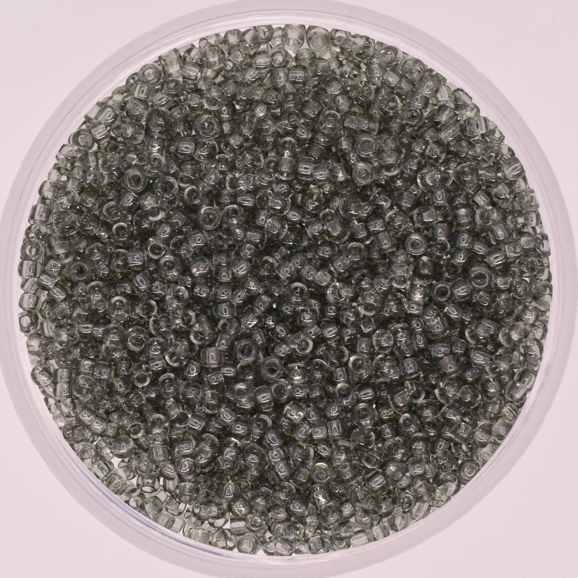 5g Toho seed beads 15/0, Transparent gray, TR-15-9B, japanese beads, smoky beads, size 15 seed beads, tiny beads, Toho round