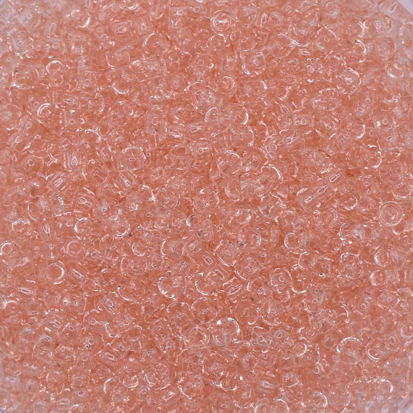 5g Toho seed beads 15/0, Transparent rosaline, TR-15-11, japanese beads, transparent pink, tiny beads, Toho round, light pink, light rose