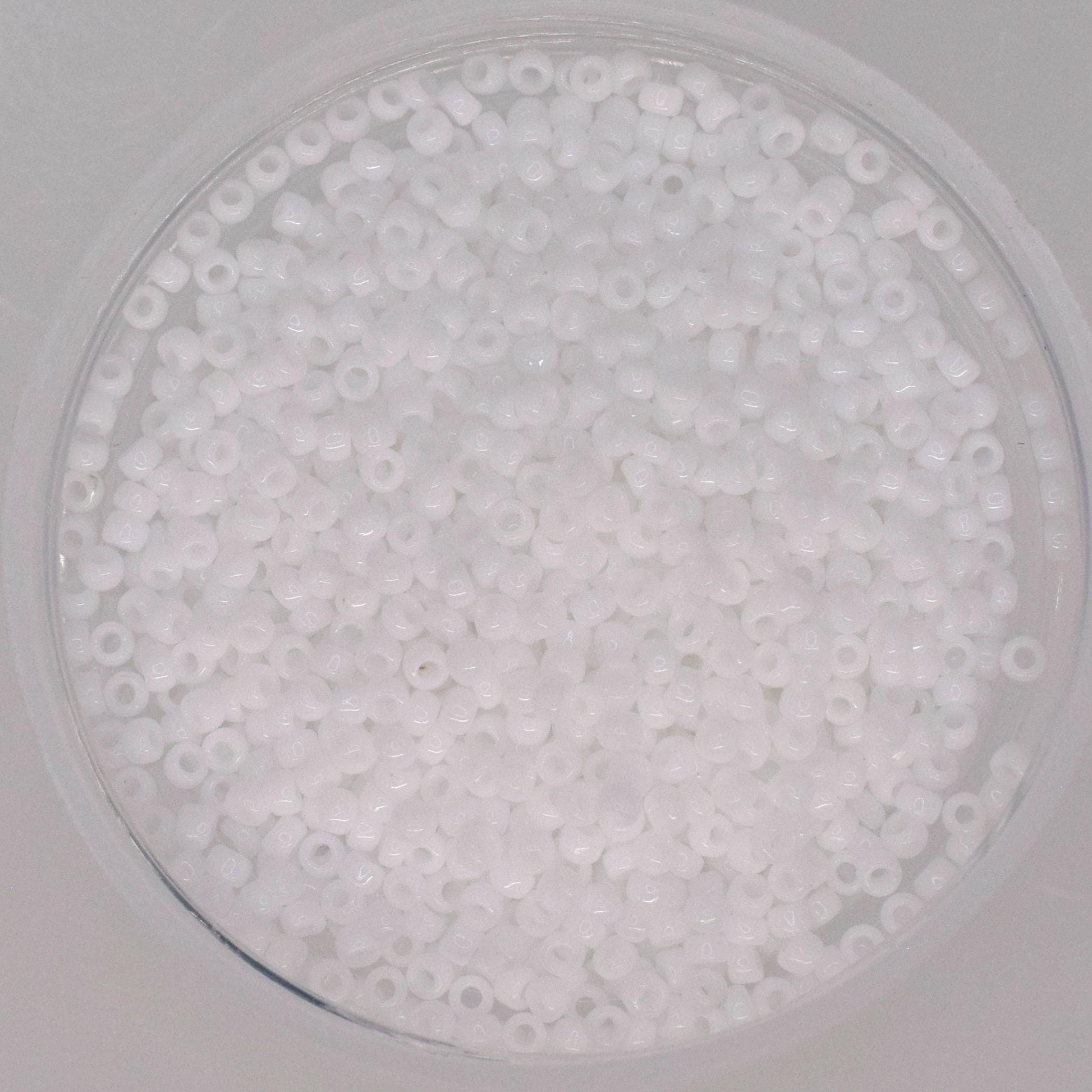 5g Toho seed beads 15/0, Opaque white, TR-15-41, japanese beads, tiny beads, Toho round white