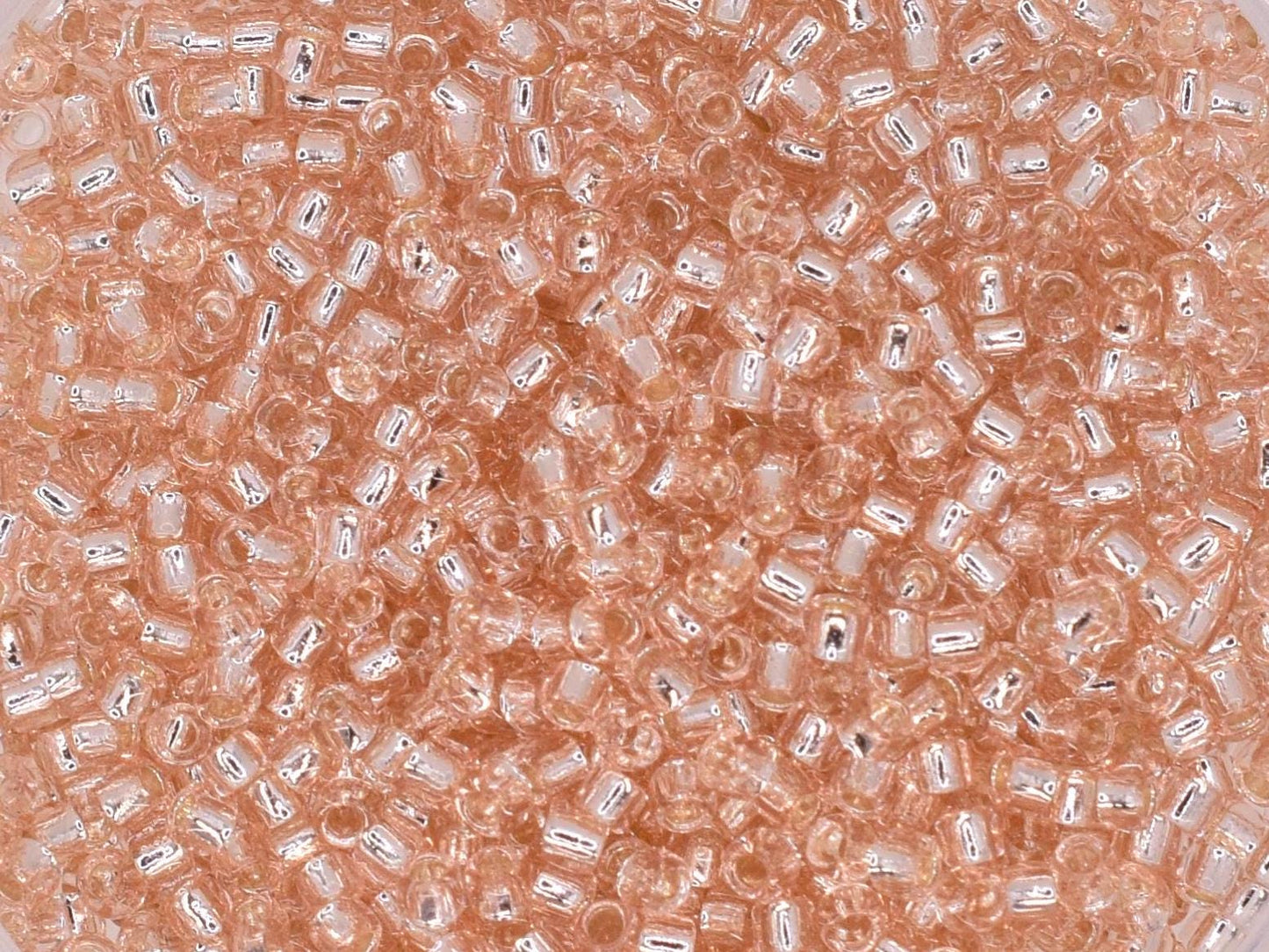 5g Toho seed beads 15/0, Silverlined rosaline, TR-15-31, japanese beads, transparent pink, tiny beads, Toho round, rose rocailles