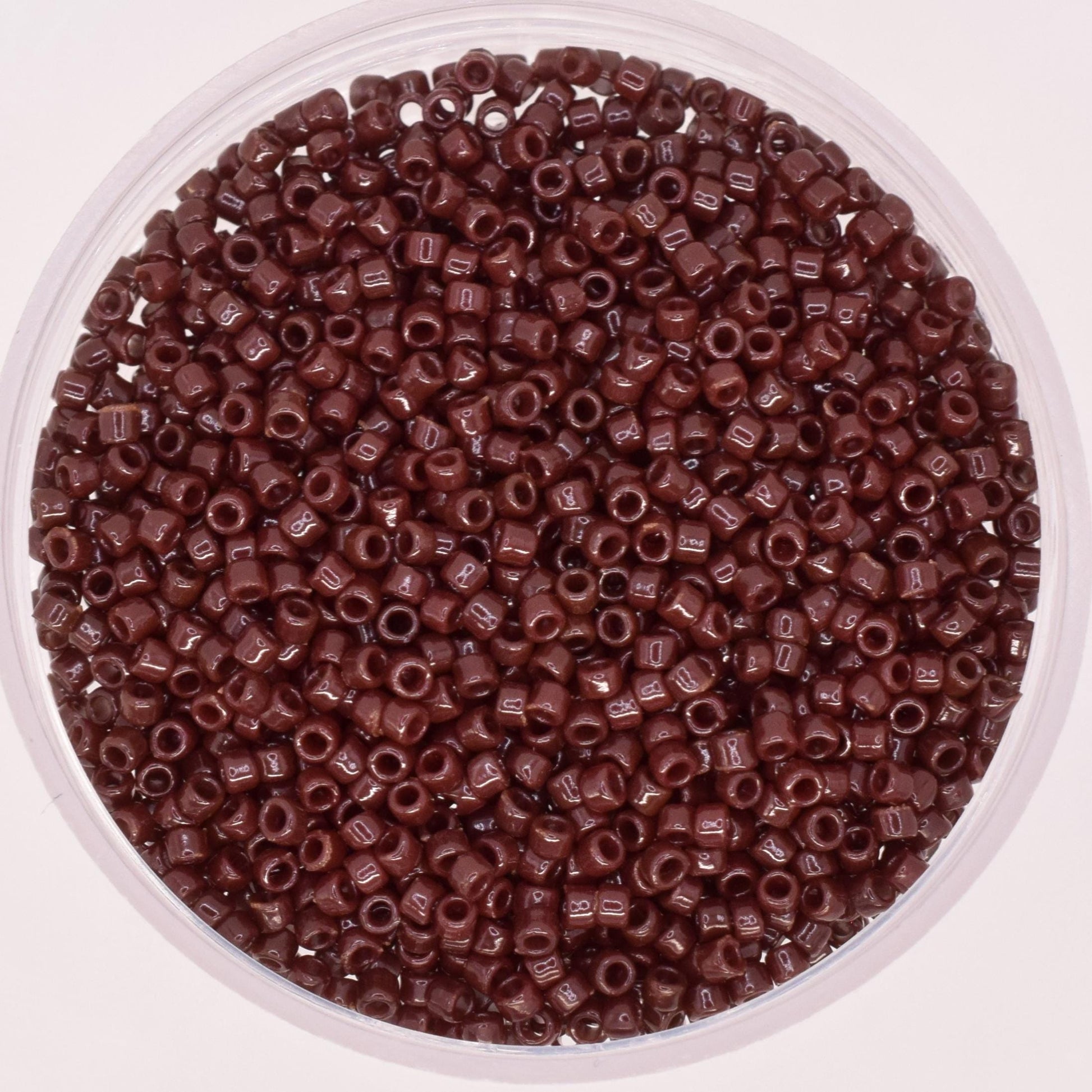 5g Toho seed beads 15/0, Opaque oxblood, TR-15-46, japanese beads, brown beads, size 15 seed beads, tiny beads, Toho brown seed beads