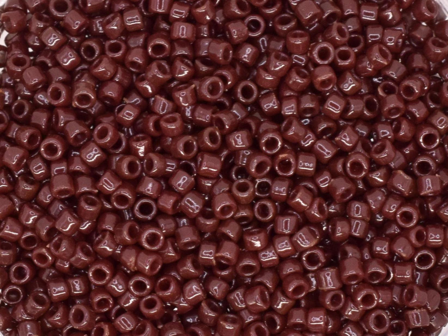 5g Toho seed beads 15/0, Opaque oxblood, TR-15-46, japanese beads, brown beads, size 15 seed beads, tiny beads, Toho brown seed beads