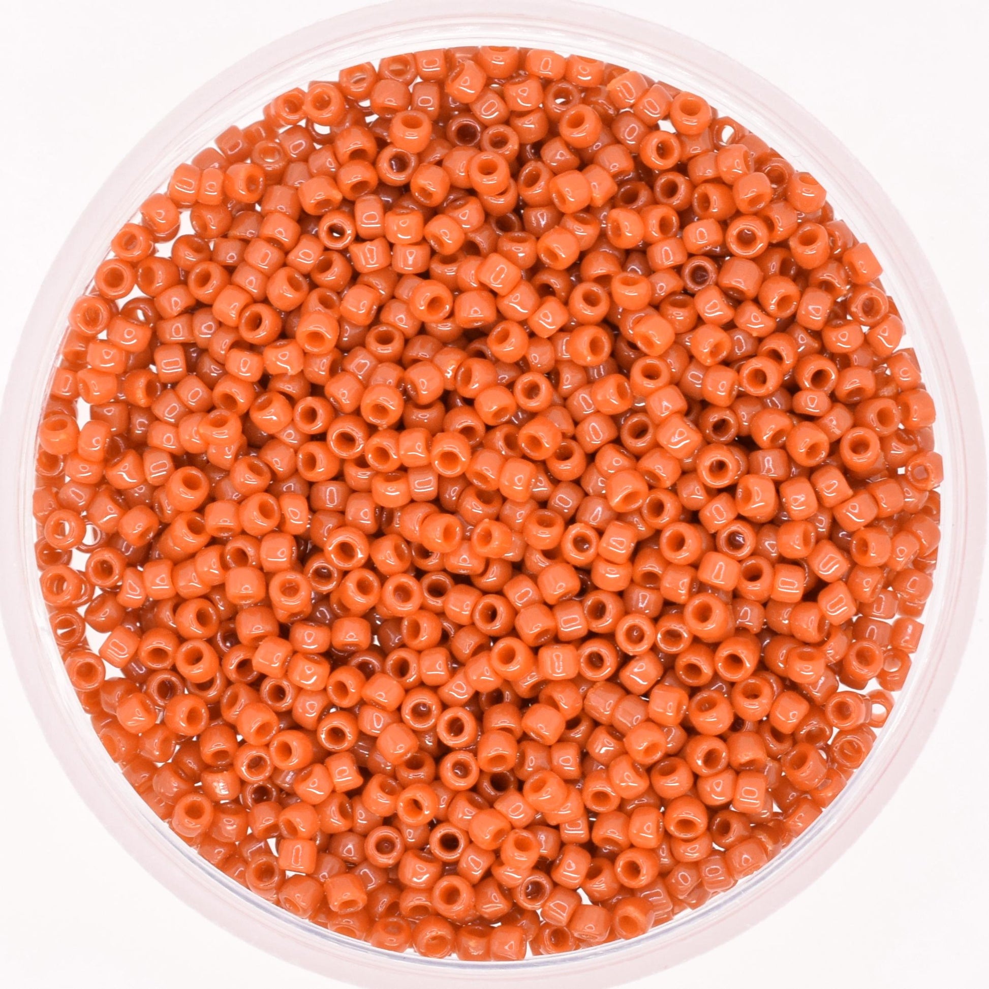 5g Toho seed beads 15/0, Opaque terracotta, TR-15-46L, japanese beads, light brown beads, tiny beads, Toho red brown seed beads