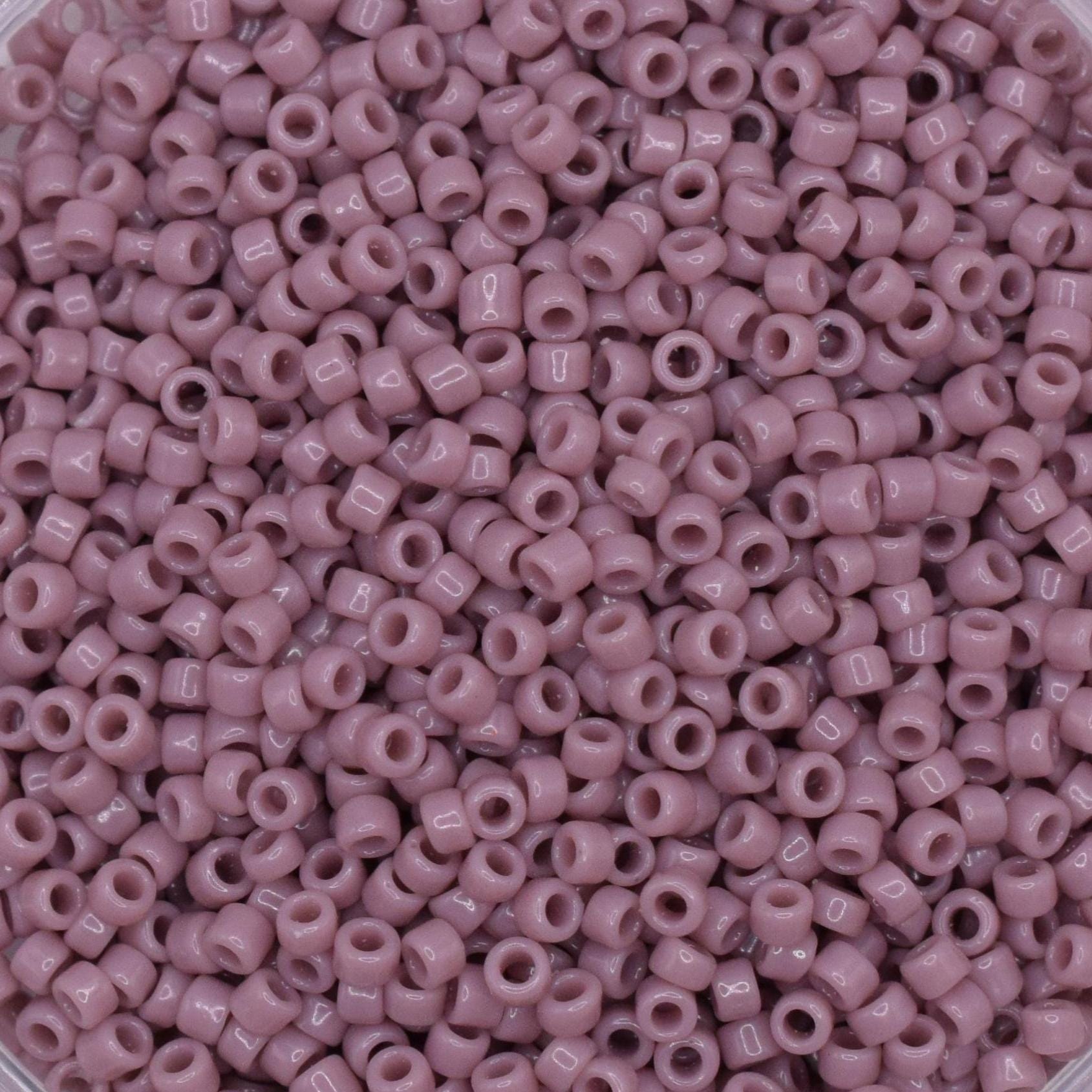 5g Toho seed beads 15/0, Opaque lavender, TR-15-52, japanese beads, purple beads, tiny beads, Toho violet seed beads