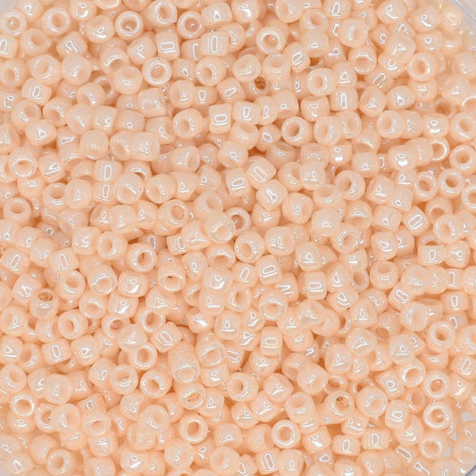 5g Toho seed beads 15/0, Opaque lustered light beige, TR-15-123, japanese beads, off white beads, tiny beads, Toho cream seed beads