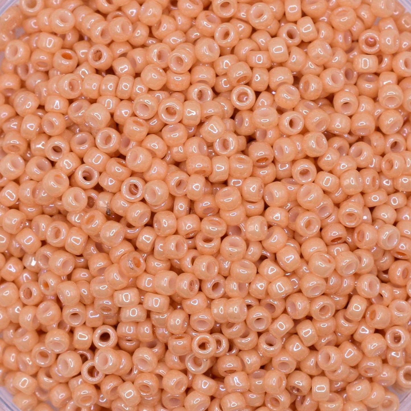 5g Toho seed beads 15/0, Opaque lustered dark beige, TR-15-123D, japanese beads, dark cream beads, tiny beads, Toho cream seed beads