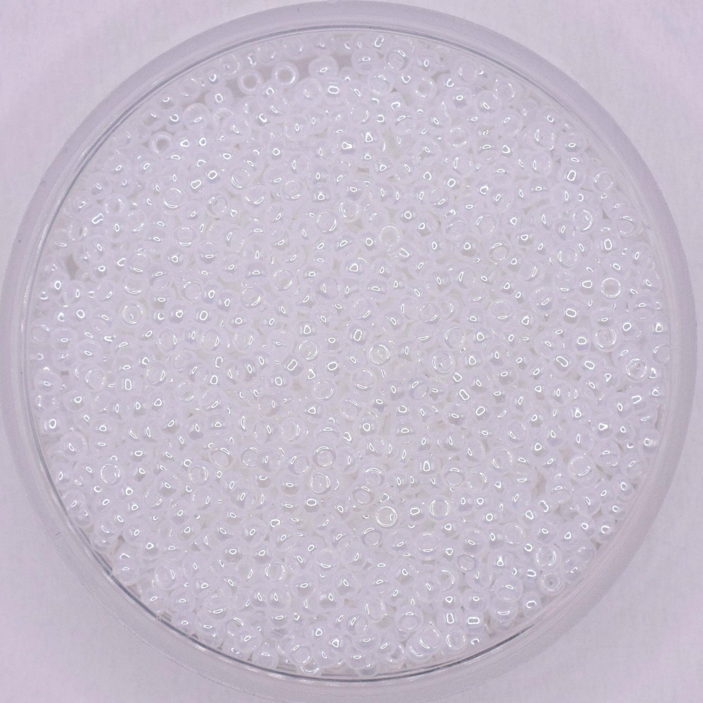 5g Toho seed beads 15/0, Ceylon snowflake, TR-15-141, japanese beads, ceylon white beads, tiny beads, Toho luster white seed beads