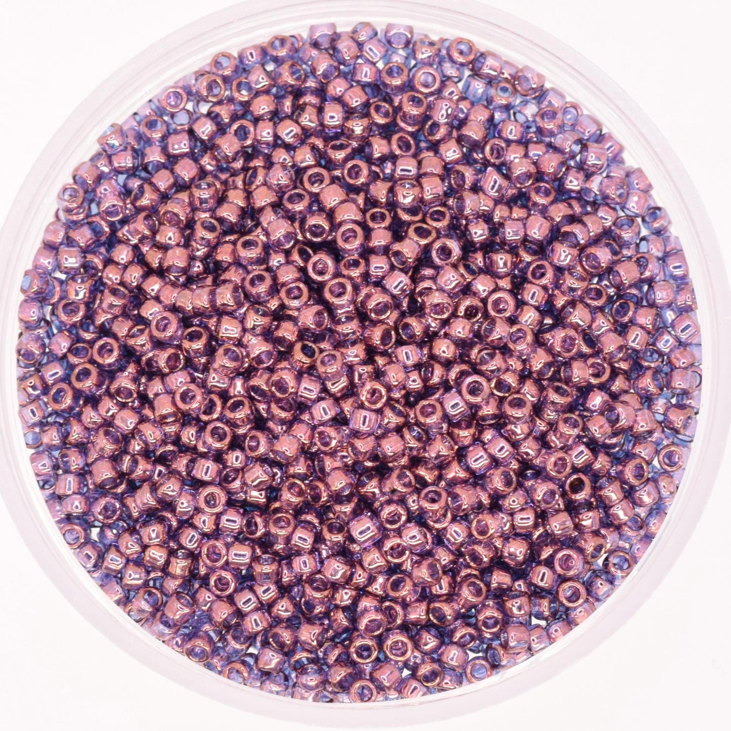 5g Toho seed beads 15/0, Gold lustered amethyst, TR-15-201, japanese beads, transparent purple beads, tiny beads