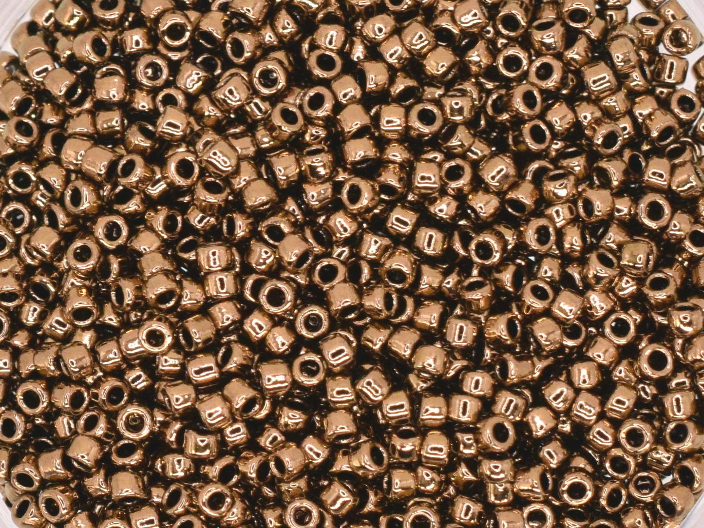 5g Toho seed beads 15/0, Bronze, TR-15-221, japanese beads, metallic bronze beads, tiny beads, dark gold, champagne gold